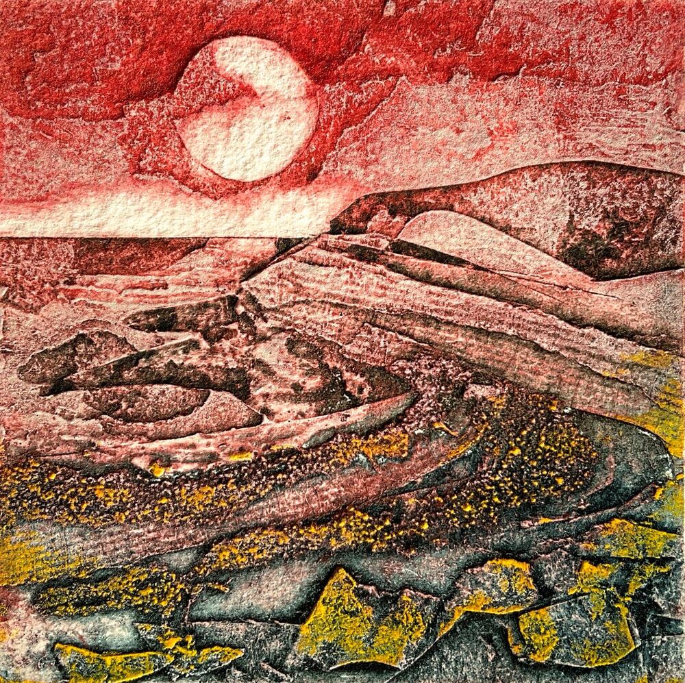 'Crimson Coast, 18/30' by artist Sarah Ross-Thompson